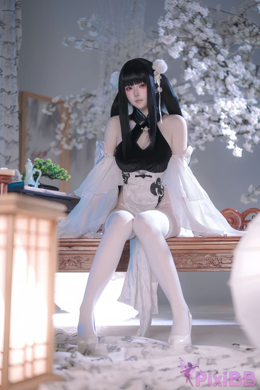 Cosplayer Island fish azur lane Strasser Gorgeous books and beautiful jade PixiBB.COM 003