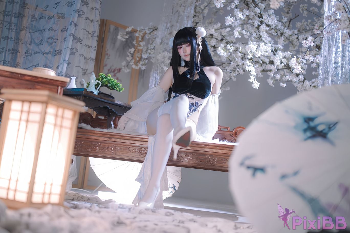 Cosplayer Island fish azur lane Strasser Gorgeous books and beautiful jade PixiBB.COM 005