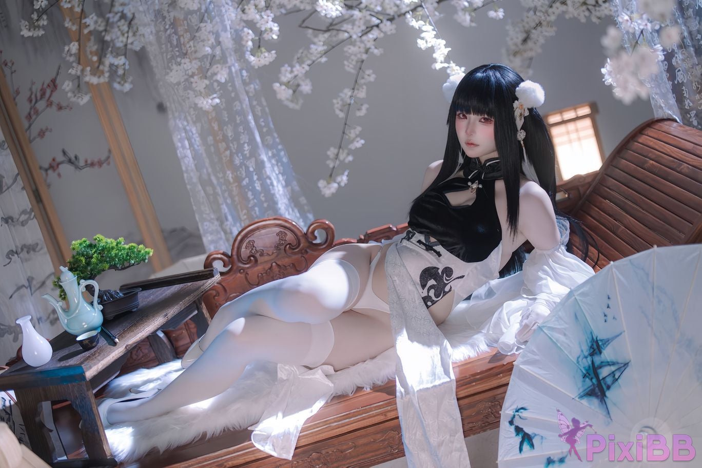 Cosplayer Island fish azur lane Strasser Gorgeous books and beautiful jade PixiBB.COM 007