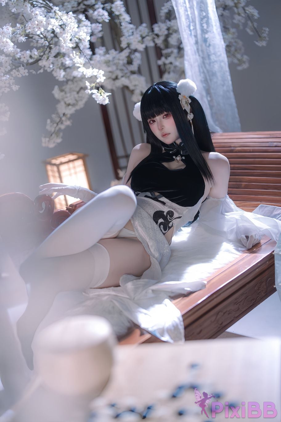 Cosplayer Island fish azur lane Strasser Gorgeous books and beautiful jade PixiBB.COM 008