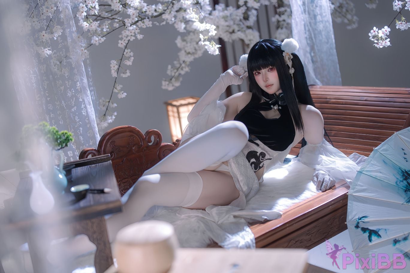 Cosplayer Island fish azur lane Strasser Gorgeous books and beautiful jade PixiBB.COM 009
