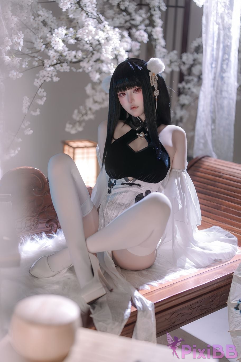 Cosplayer Island fish azur lane Strasser Gorgeous books and beautiful jade PixiBB.COM 011
