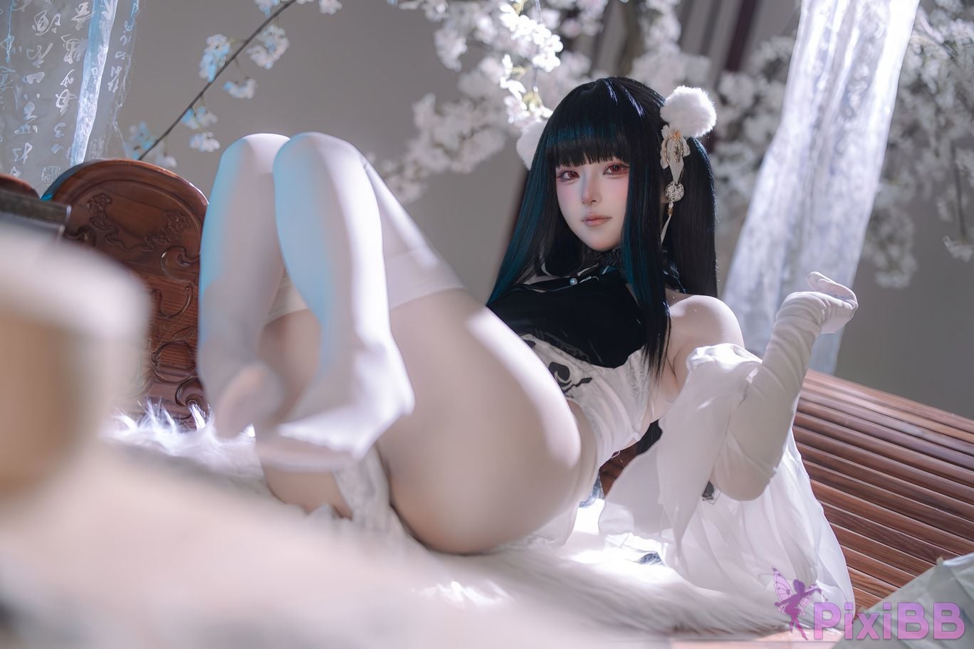 Cosplayer Island fish azur lane Strasser Gorgeous books and beautiful jade PixiBB.COM 014