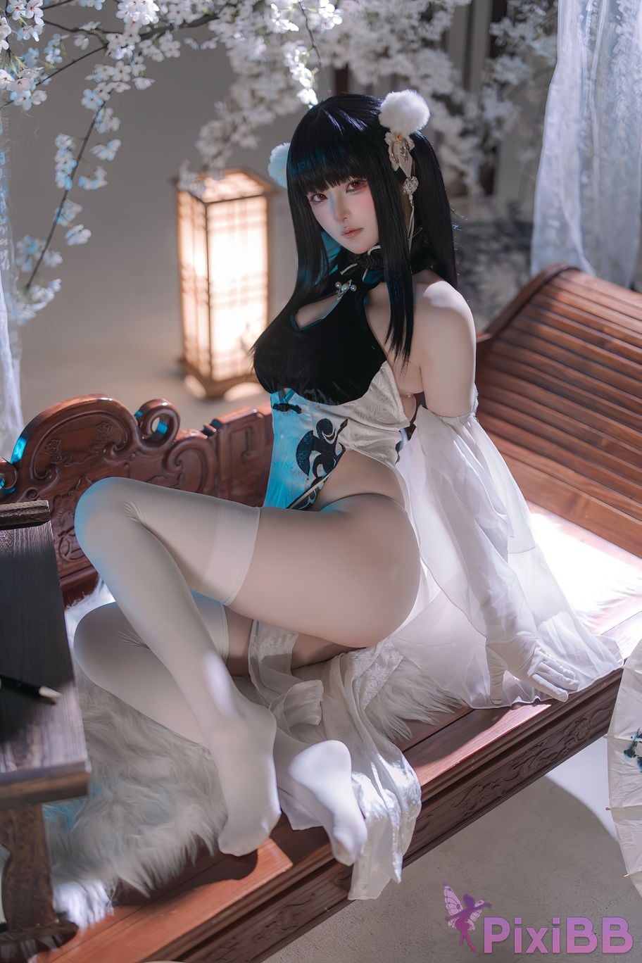Cosplayer Island fish azur lane Strasser Gorgeous books and beautiful jade PixiBB.COM 015