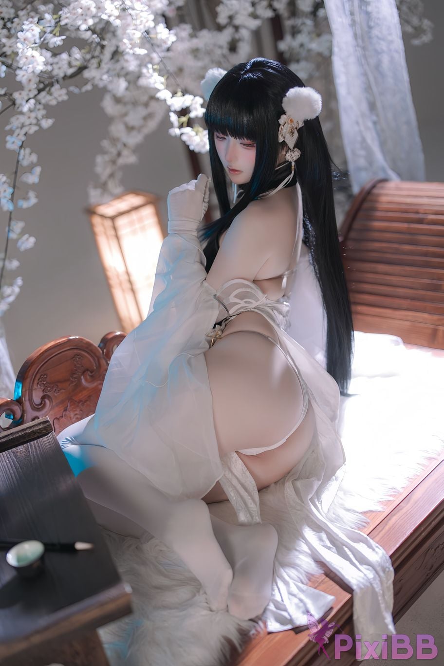 Cosplayer Island fish azur lane Strasser Gorgeous books and beautiful jade PixiBB.COM 016