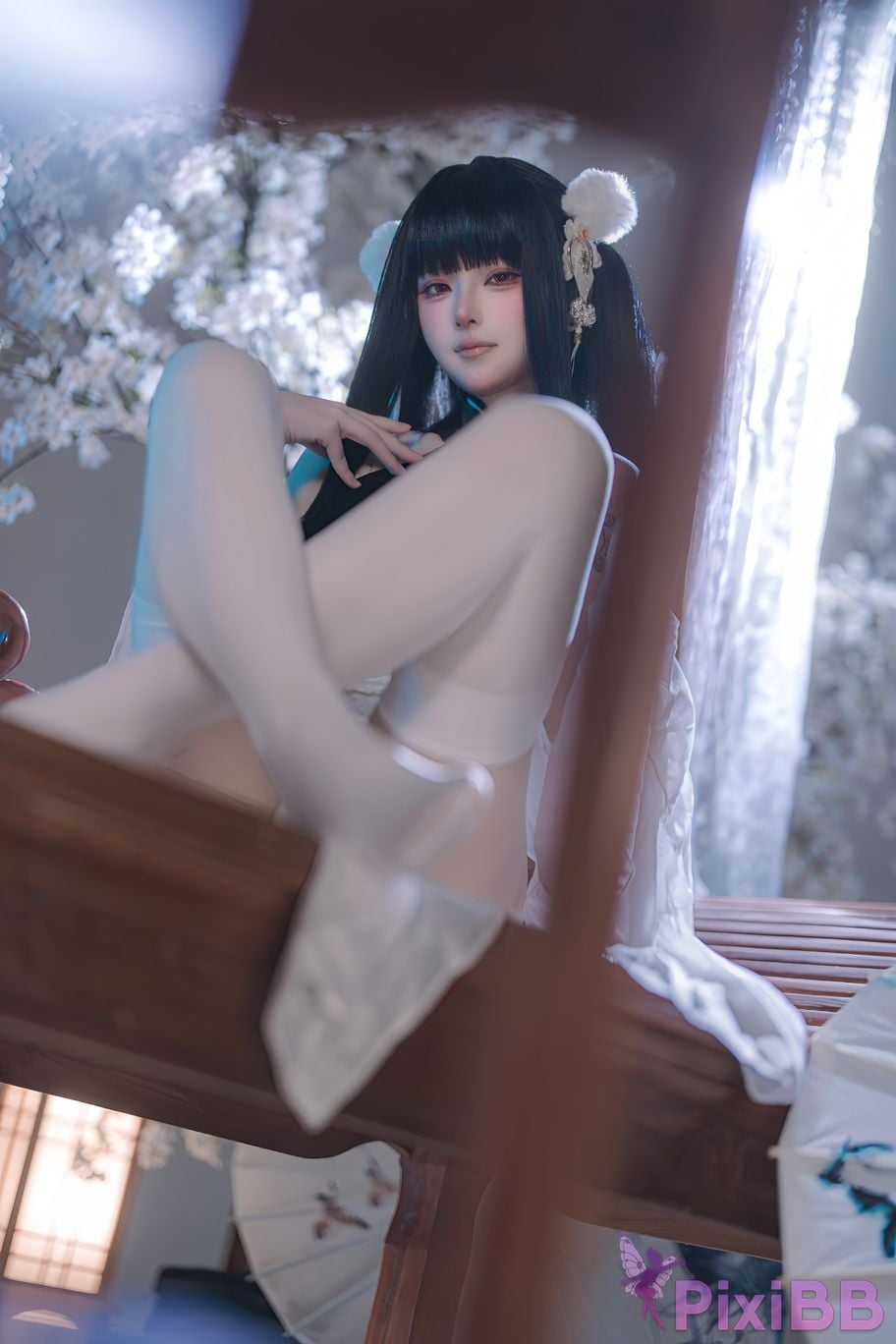 Cosplayer Island fish azur lane Strasser Gorgeous books and beautiful jade PixiBB.COM 018