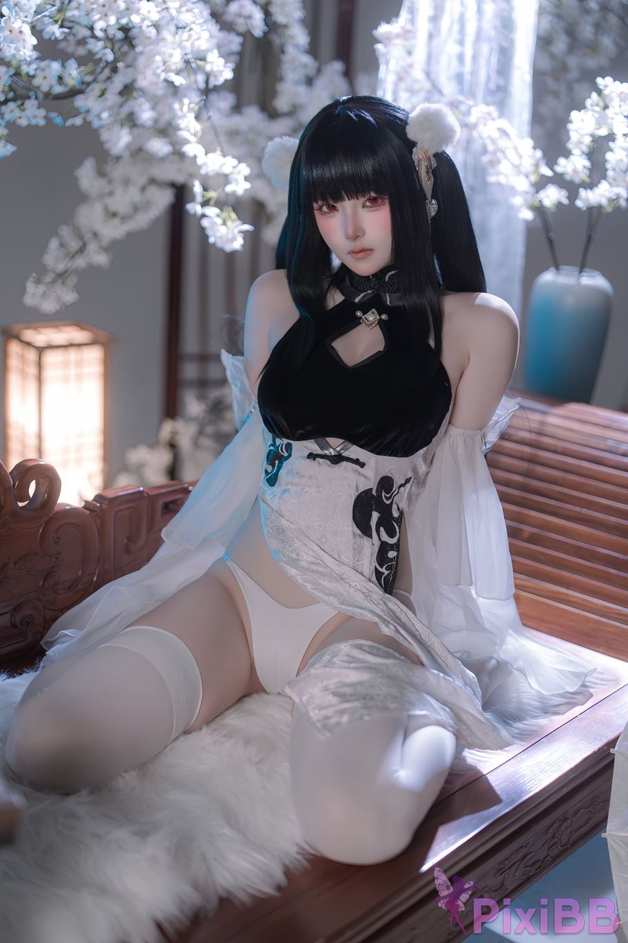 Cosplayer Island fish azur lane Strasser Gorgeous books and beautiful jade PixiBB.COM 029