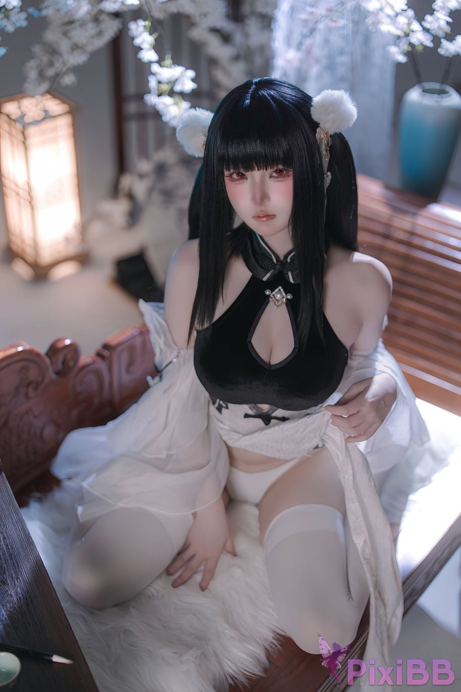 Cosplayer Island fish azur lane Strasser Gorgeous books and beautiful jade PixiBB.COM 031