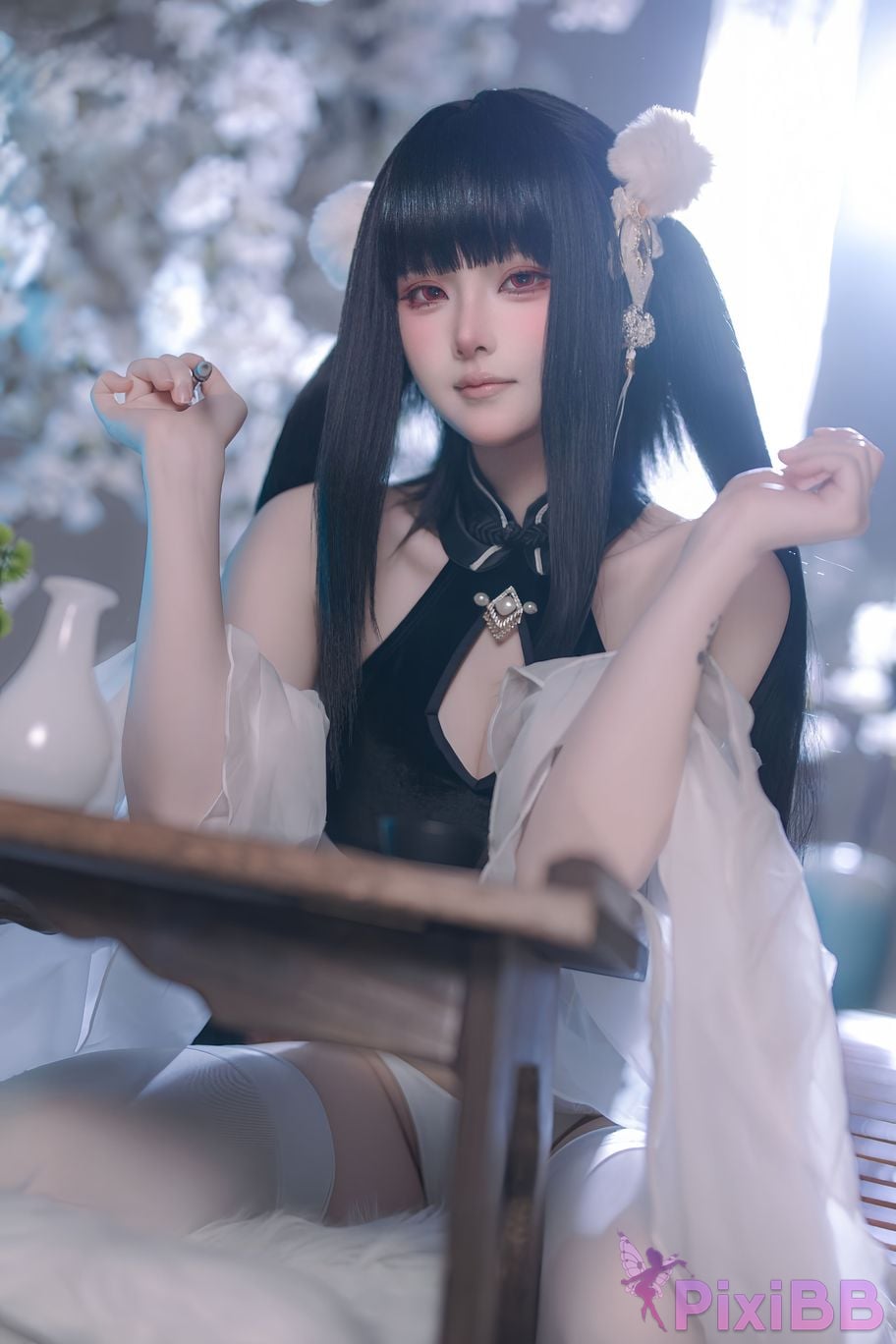 Cosplayer Island fish azur lane Strasser Gorgeous books and beautiful jade PixiBB.COM 032
