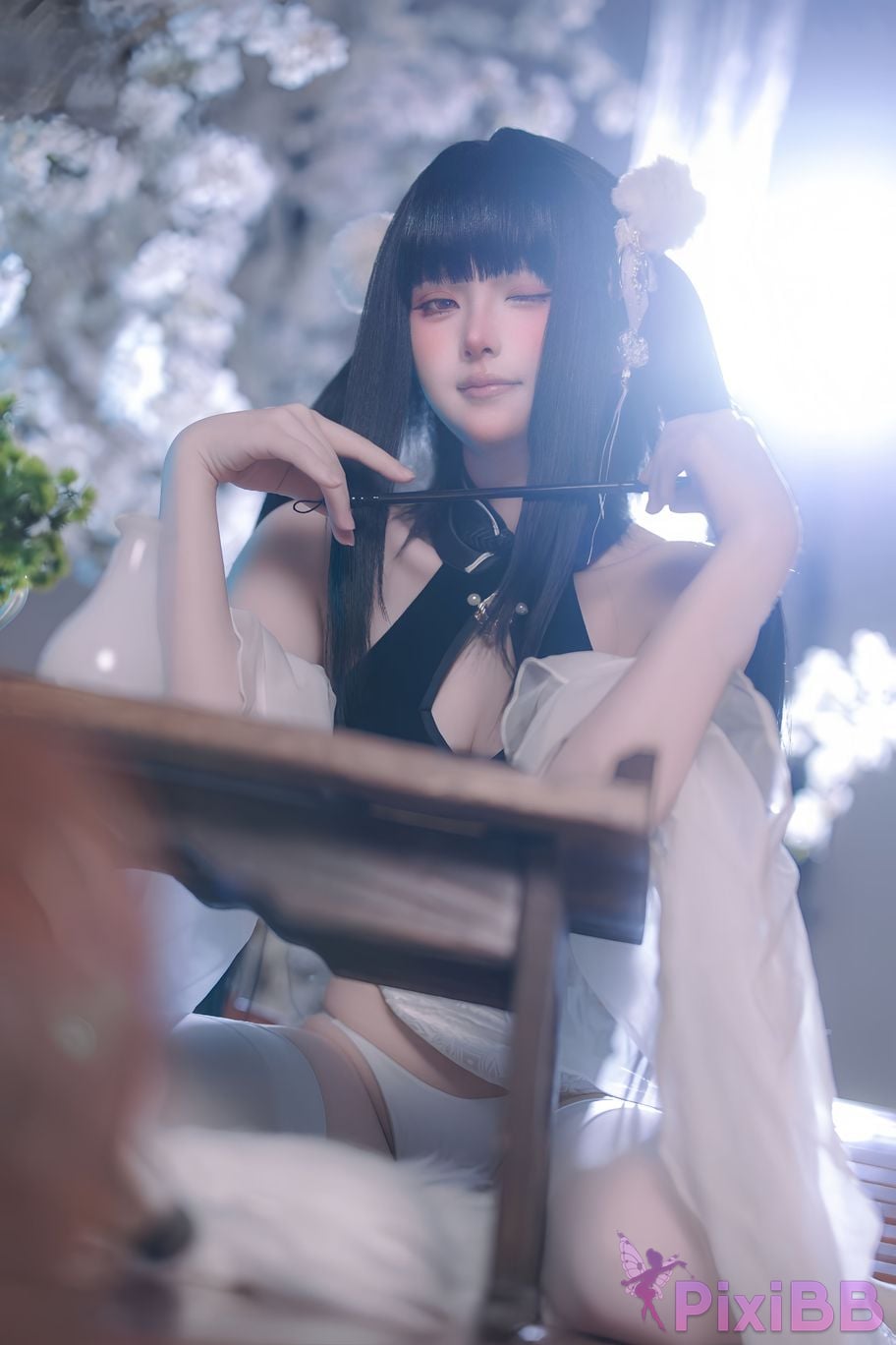 Cosplayer Island fish azur lane Strasser Gorgeous books and beautiful jade PixiBB.COM 033