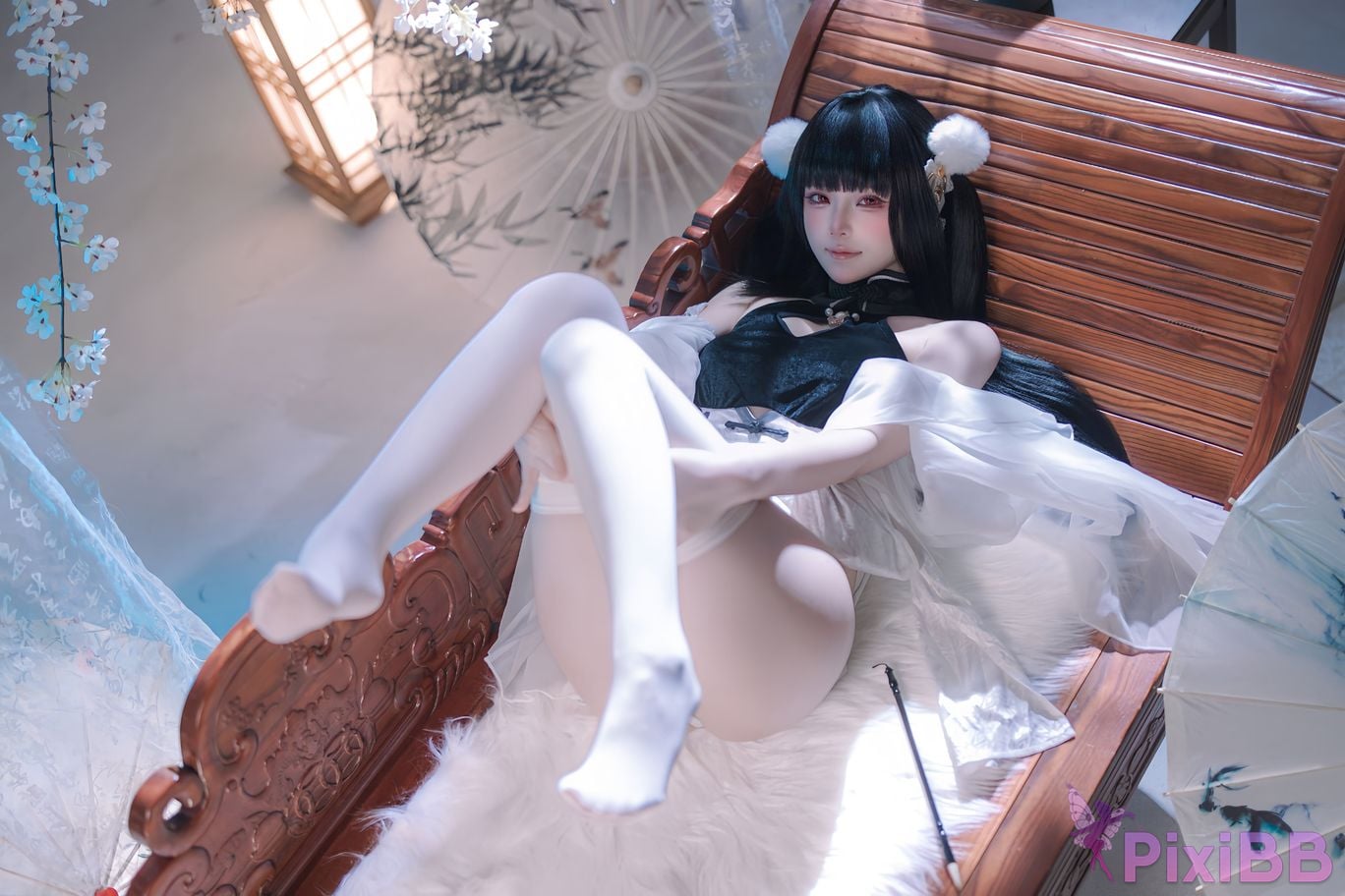 Cosplayer Island fish azur lane Strasser Gorgeous books and beautiful jade PixiBB.COM 041