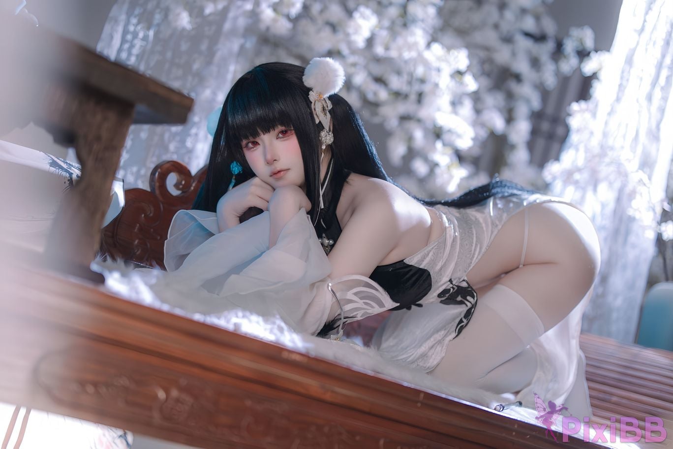 Cosplayer Island fish azur lane Strasser Gorgeous books and beautiful jade PixiBB.COM 043