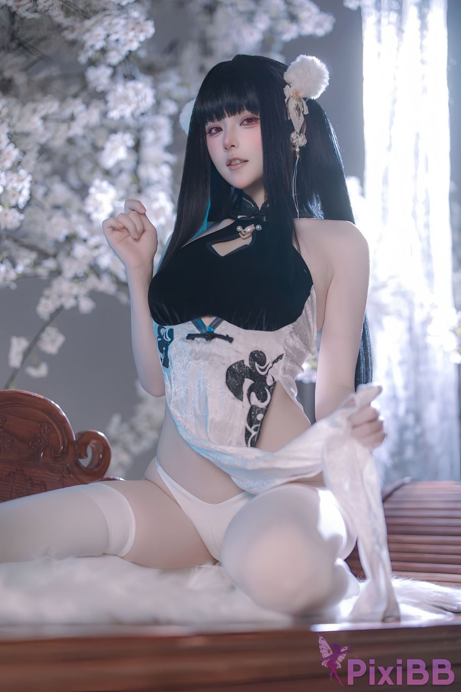Cosplayer Island fish azur lane Strasser Gorgeous books and beautiful jade PixiBB.COM 046