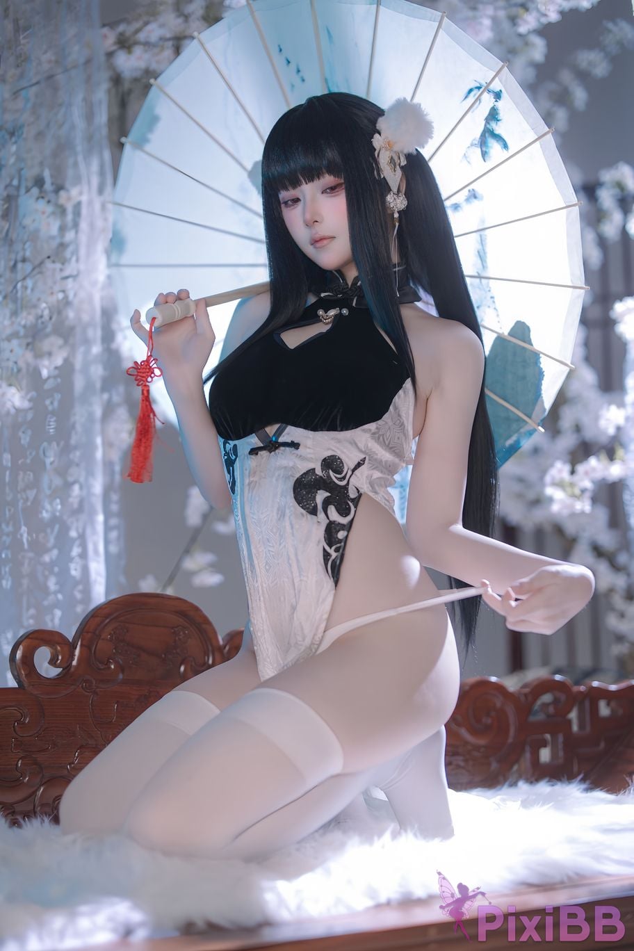 Cosplayer Island fish azur lane Strasser Gorgeous books and beautiful jade PixiBB.COM 049
