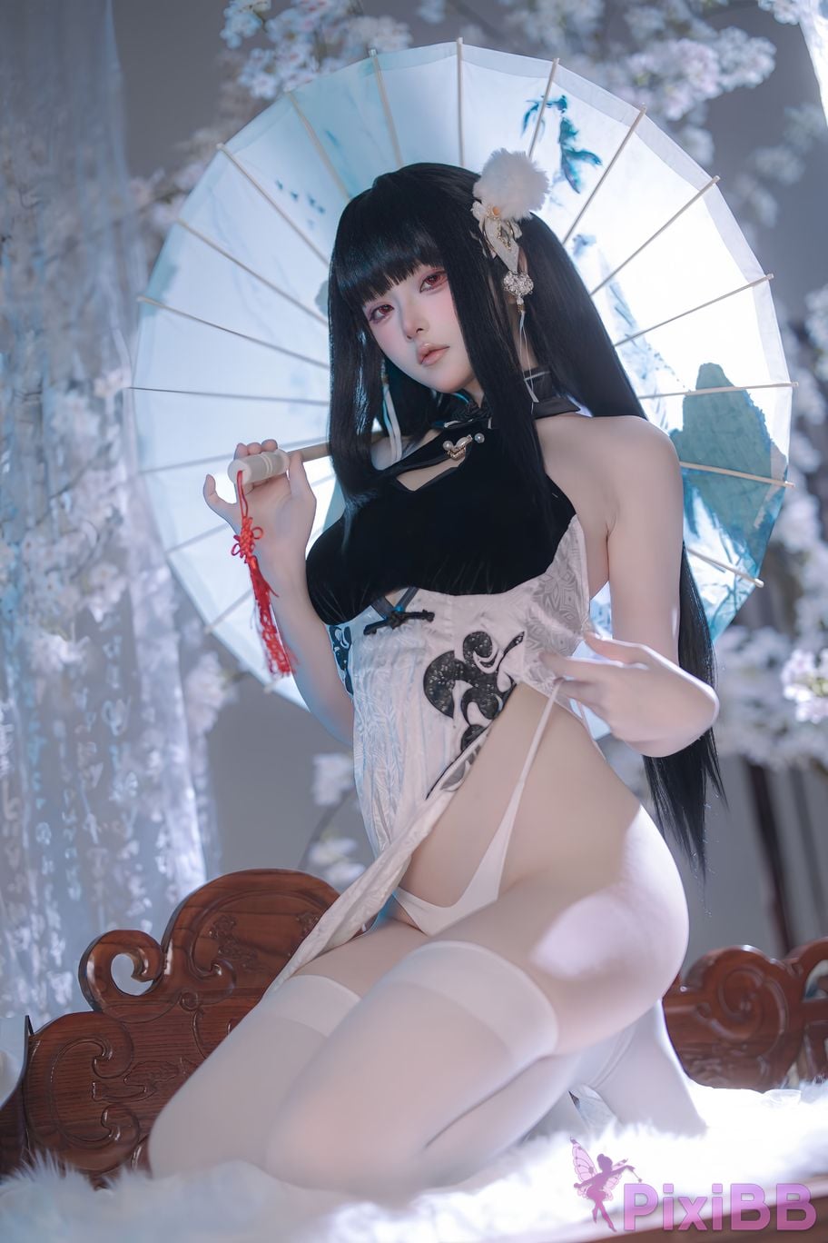 Cosplayer Island fish azur lane Strasser Gorgeous books and beautiful jade PixiBB.COM 050