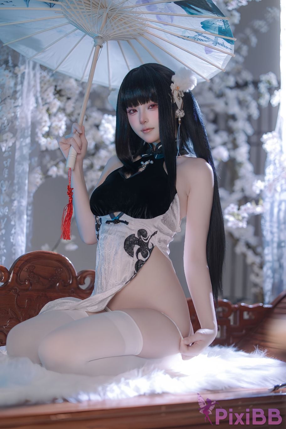 Cosplayer Island fish azur lane Strasser Gorgeous books and beautiful jade PixiBB.COM 052