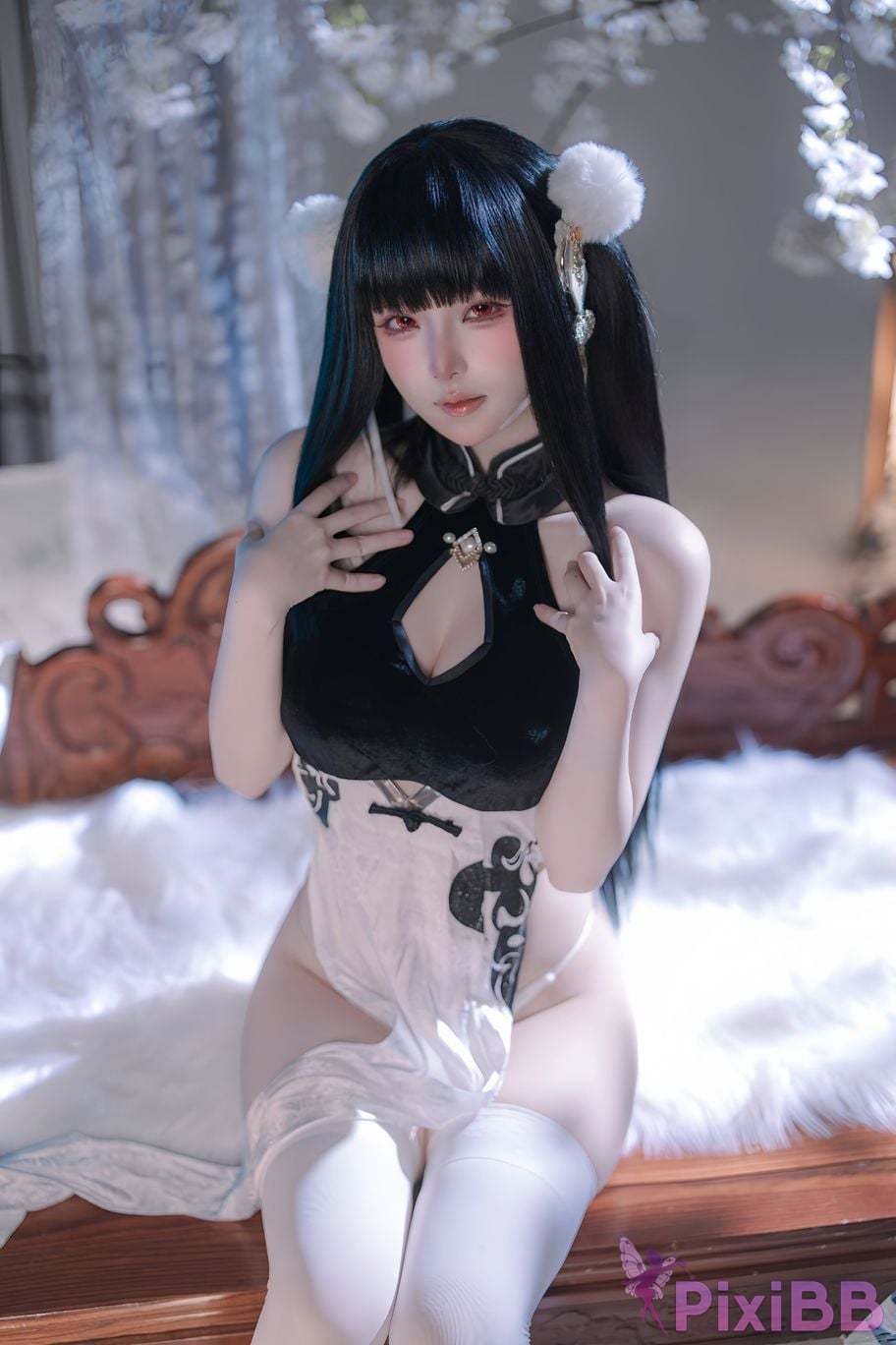Cosplayer Island fish azur lane Strasser Gorgeous books and beautiful jade PixiBB.COM 062