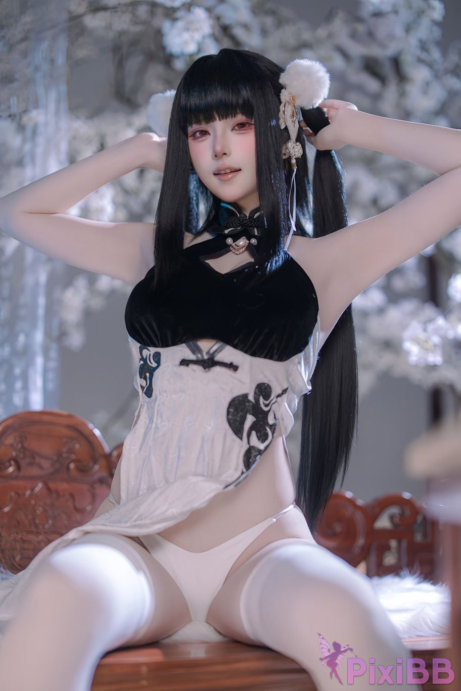 Cosplayer Island fish azur lane Strasser Gorgeous books and beautiful jade PixiBB.COM 064