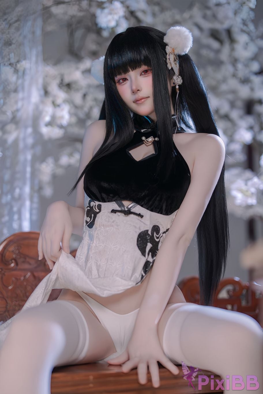 Cosplayer Island fish azur lane Strasser Gorgeous books and beautiful jade PixiBB.COM 065