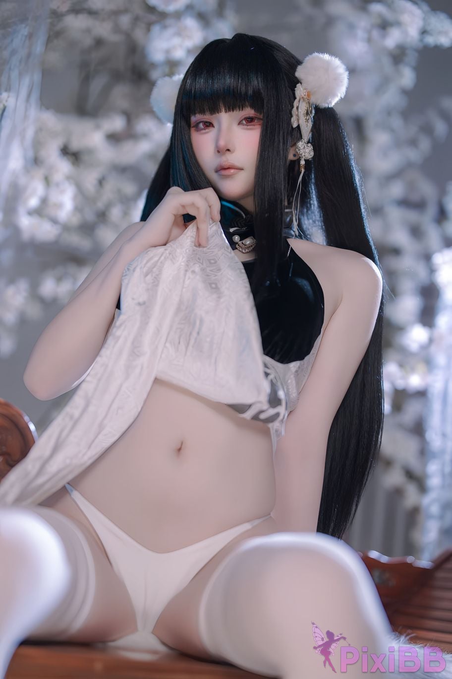 Cosplayer Island fish azur lane Strasser Gorgeous books and beautiful jade PixiBB.COM 066