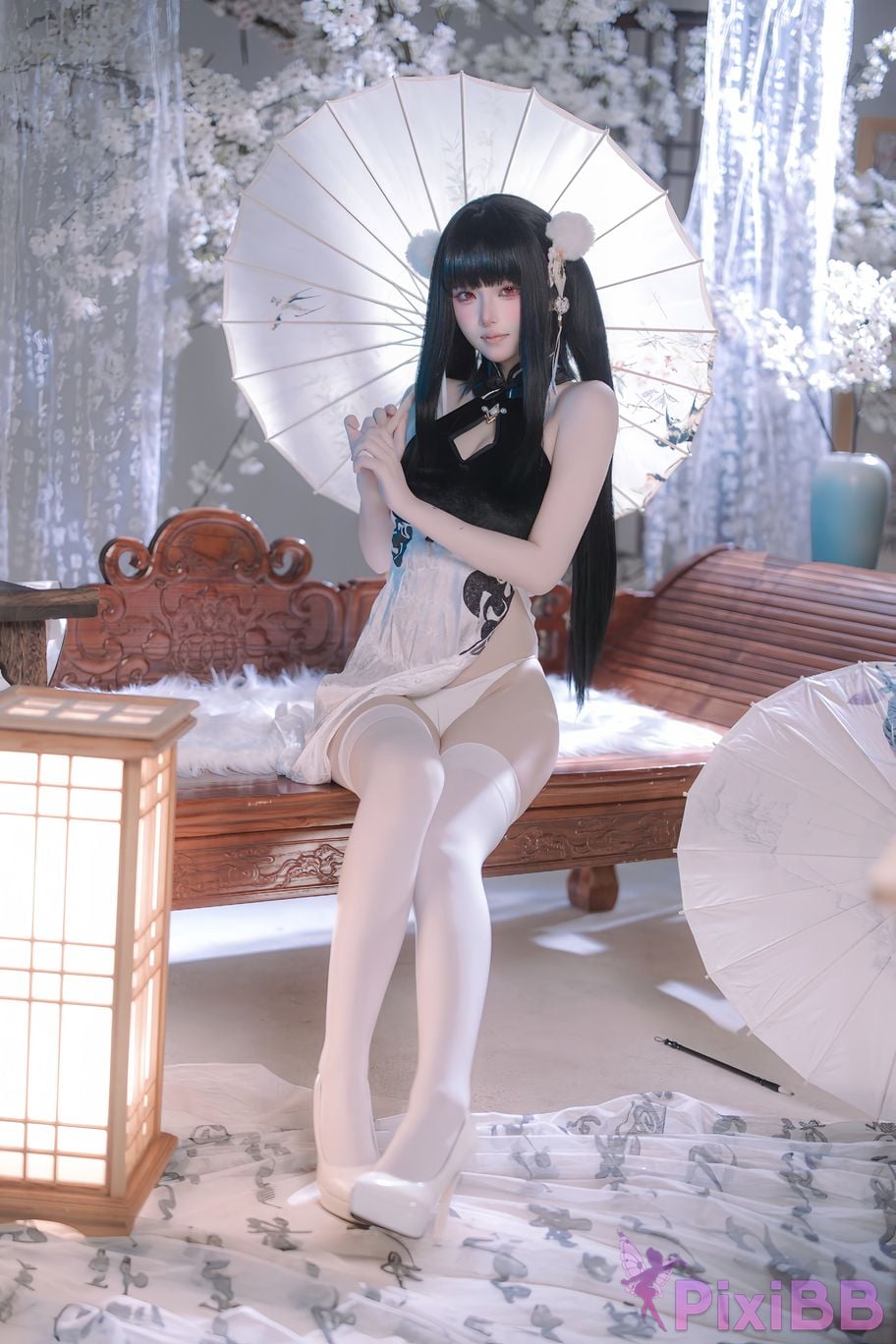 Cosplayer Island fish azur lane Strasser Gorgeous books and beautiful jade PixiBB.COM 078