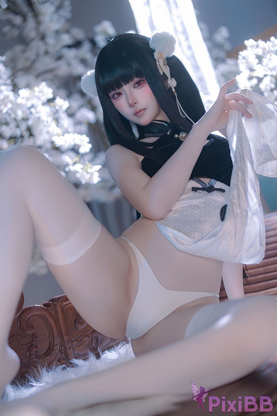 Cosplayer Island fish azur lane Strasser Gorgeous books and beautiful jade PixiBB.COM 082