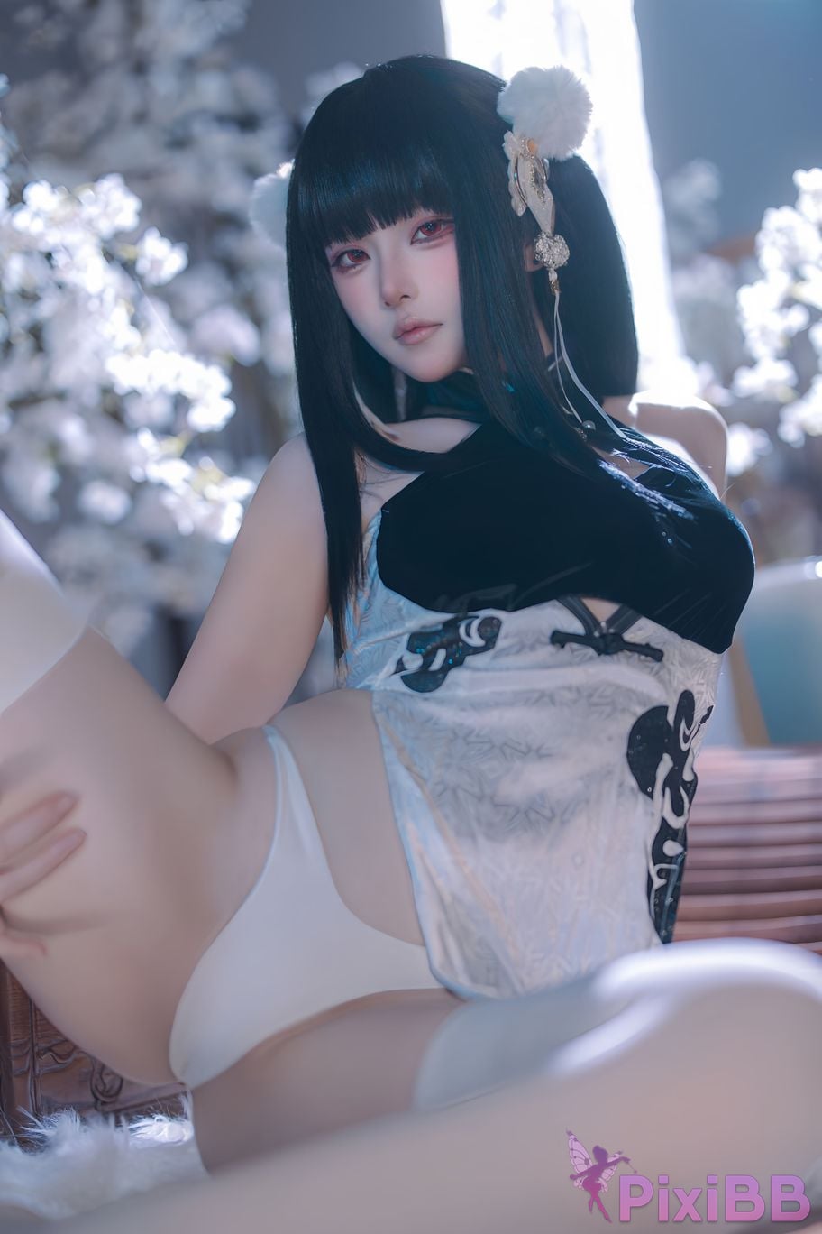 Cosplayer Island fish azur lane Strasser Gorgeous books and beautiful jade PixiBB.COM 084