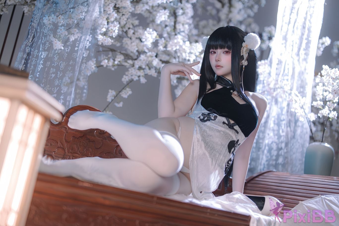 Cosplayer Island fish azur lane Strasser Gorgeous books and beautiful jade PixiBB.COM 086