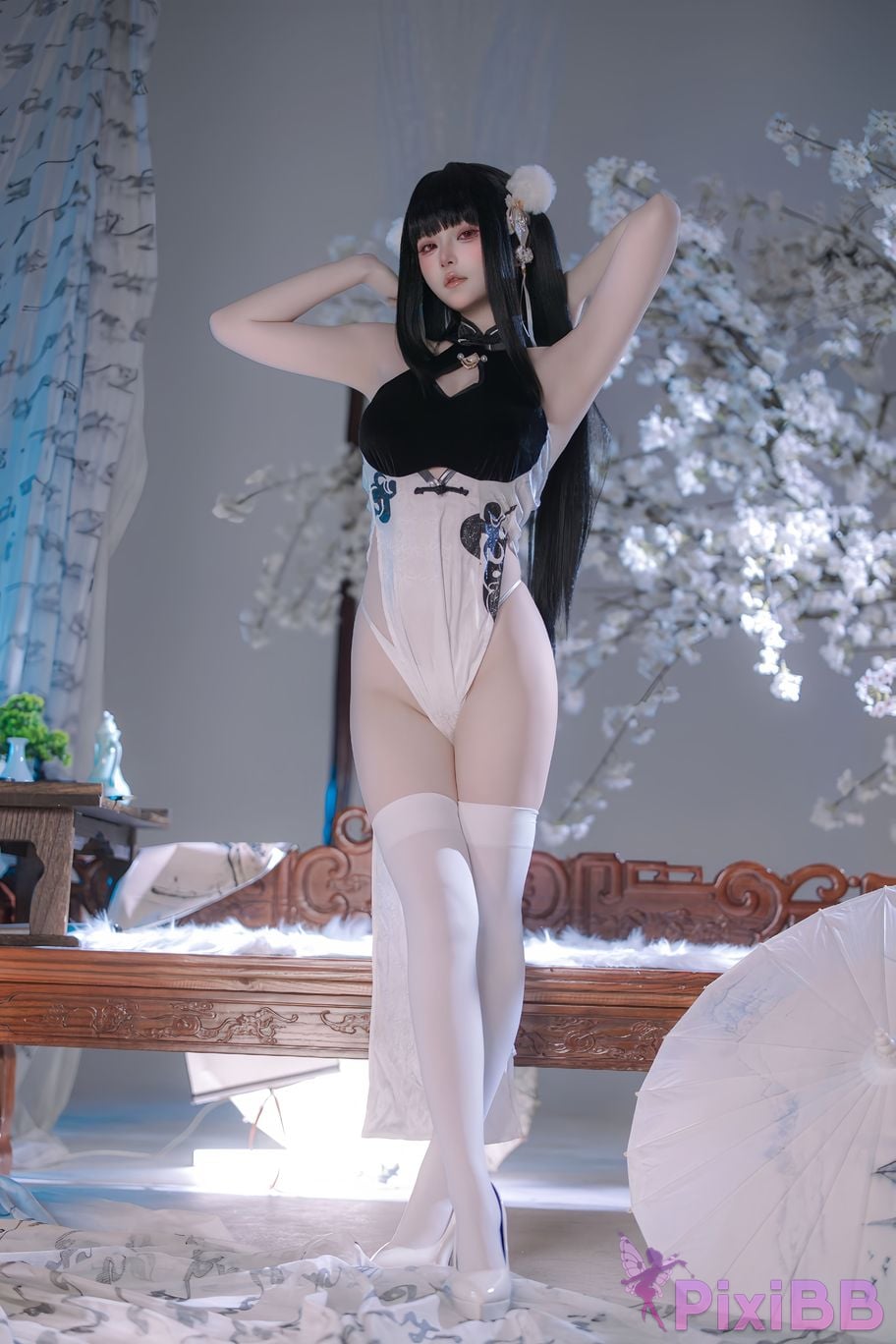 Cosplayer Island fish azur lane Strasser Gorgeous books and beautiful jade PixiBB.COM 089
