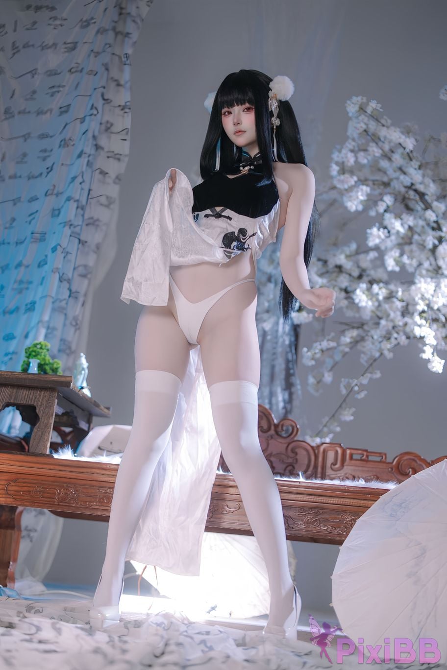 Cosplayer Island fish azur lane Strasser Gorgeous books and beautiful jade PixiBB.COM 090