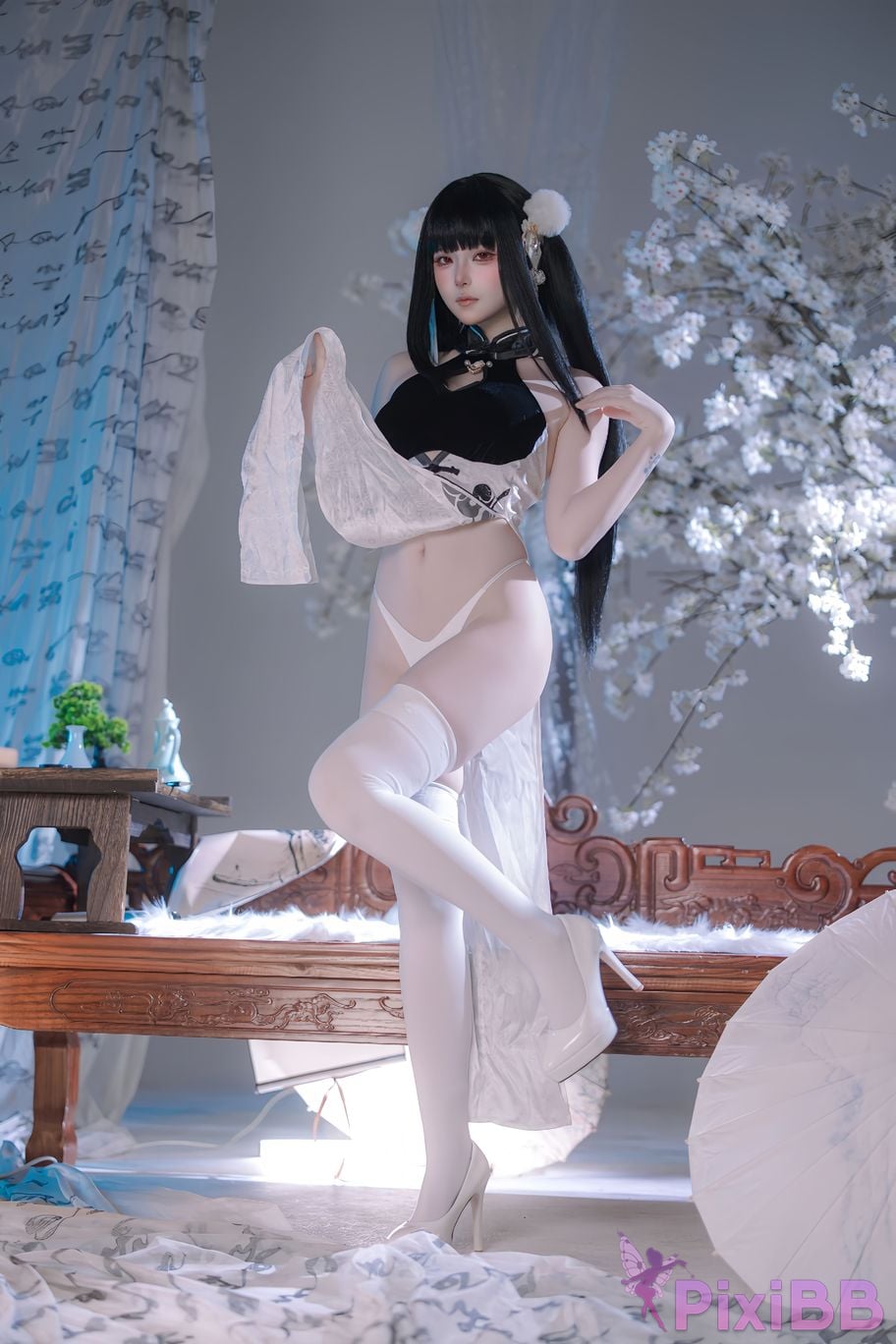 Cosplayer Island fish azur lane Strasser Gorgeous books and beautiful jade PixiBB.COM 092