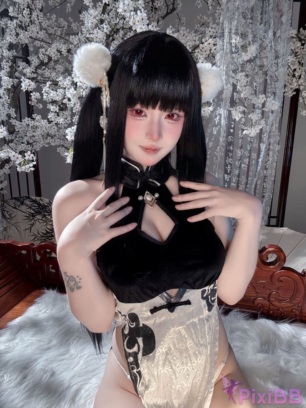 Cosplayer Island fish azur lane Strasser Gorgeous books and beautiful jade PixiBB.COM 094