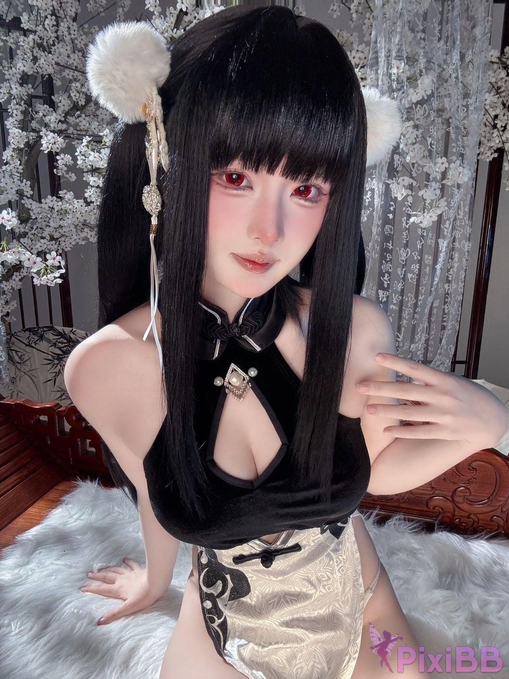 Cosplayer Island fish azur lane Strasser Gorgeous books and beautiful jade PixiBB.COM 095