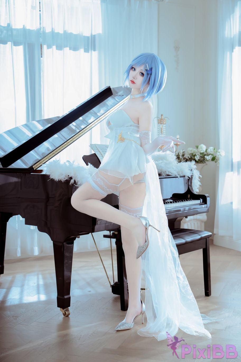 Cosplayer ten sad little wood azur lane Chapayev PixiBB.COM 004