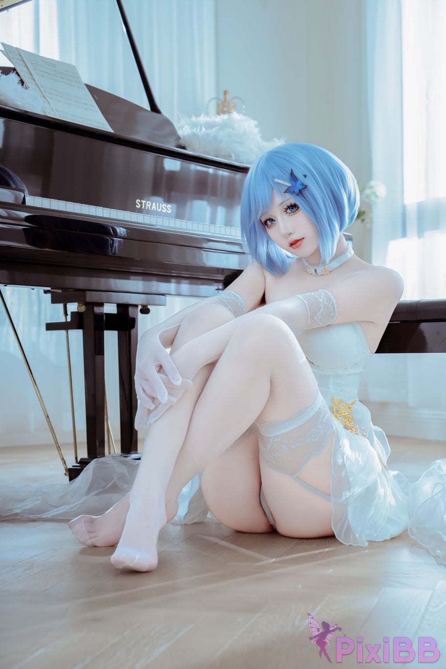 Cosplayer ten sad little wood azur lane Chapayev PixiBB.COM 007