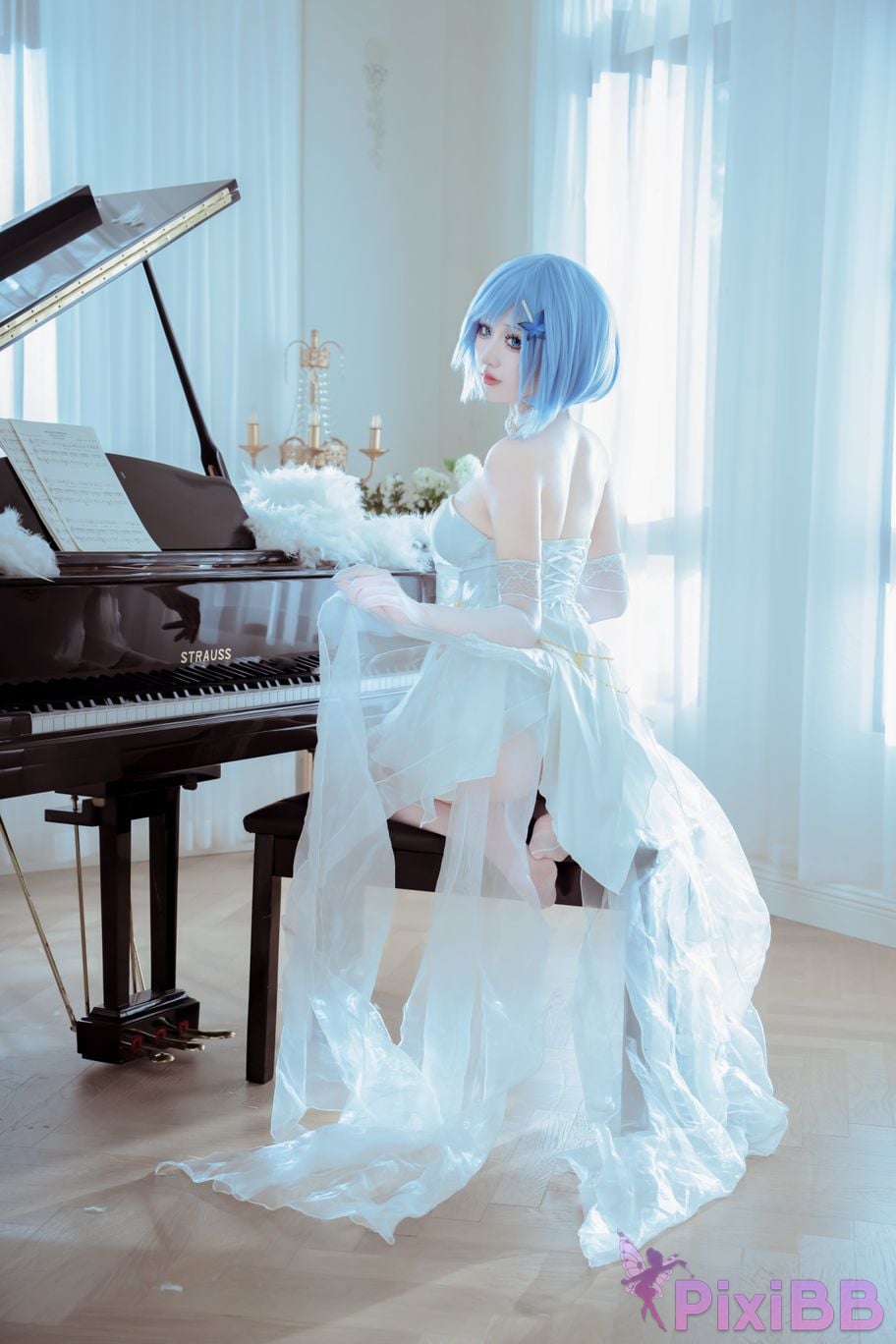 Cosplayer ten sad little wood azur lane Chapayev PixiBB.COM 009