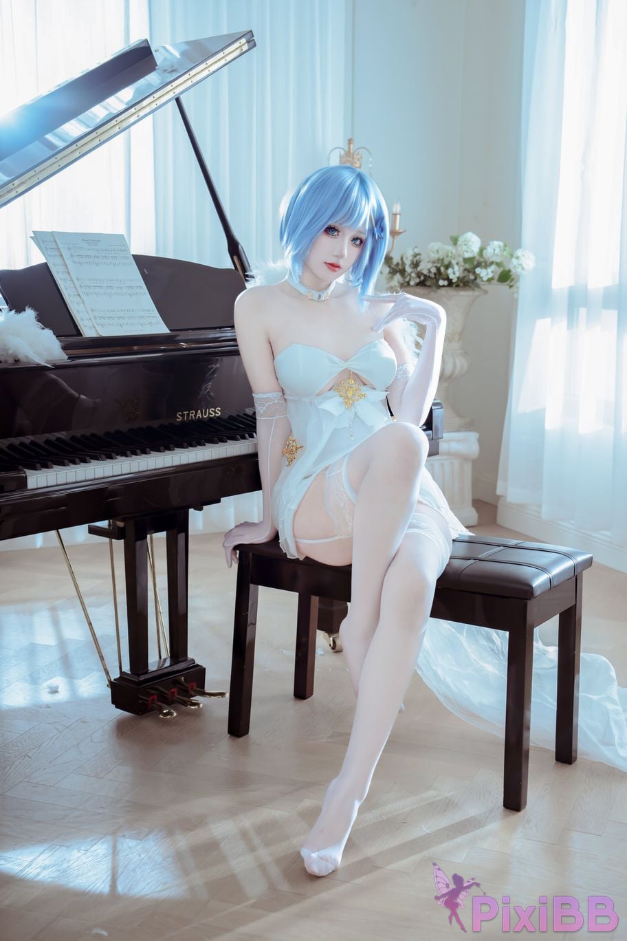 Cosplayer ten sad little wood azur lane Chapayev PixiBB.COM 011