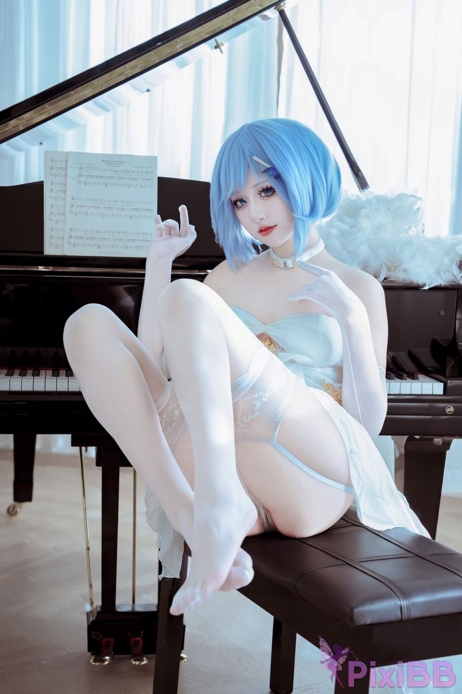 Cosplayer ten sad little wood azur lane Chapayev PixiBB.COM 012
