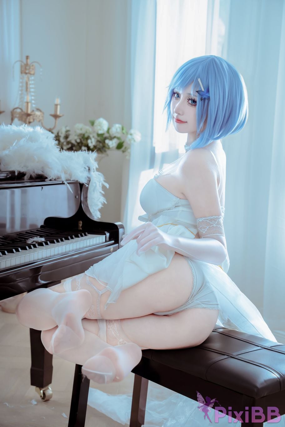 Cosplayer ten sad little wood azur lane Chapayev PixiBB.COM 016