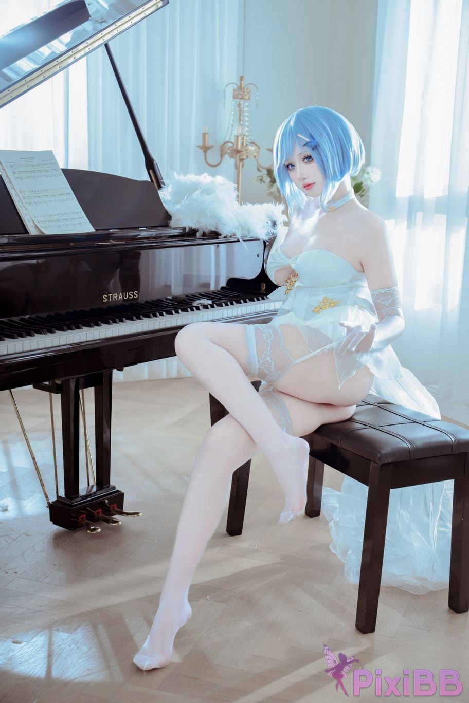 Cosplayer ten sad little wood azur lane Chapayev PixiBB.COM 019