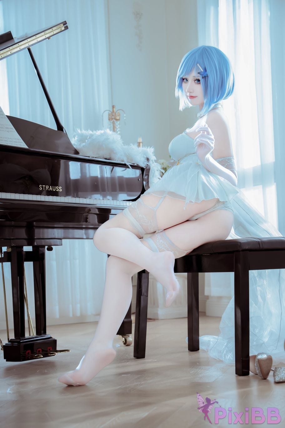 Cosplayer ten sad little wood azur lane Chapayev PixiBB.COM 021