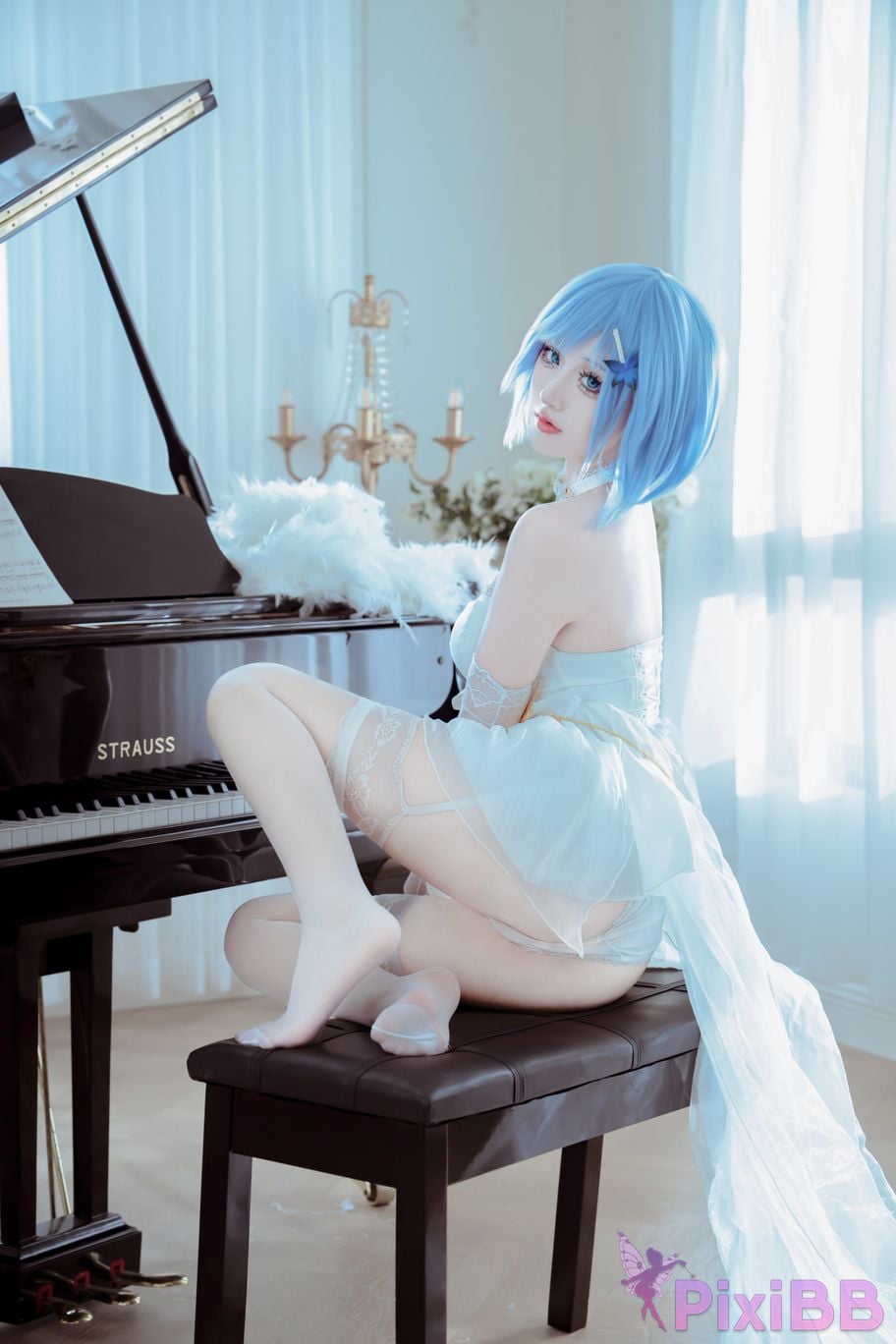 Cosplayer ten sad little wood azur lane Chapayev PixiBB.COM 022