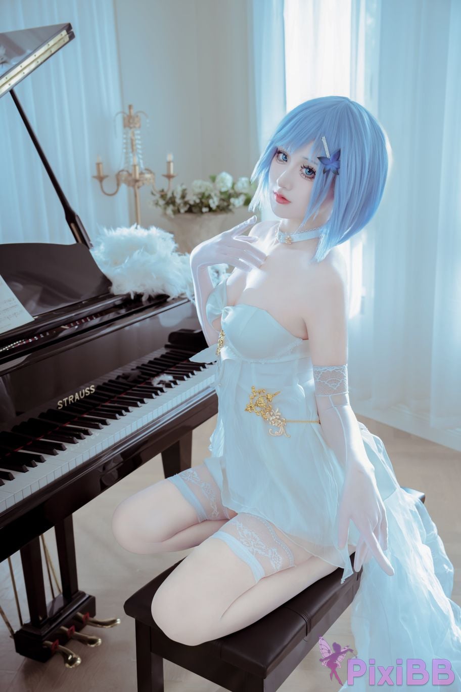 Cosplayer ten sad little wood azur lane Chapayev PixiBB.COM 025