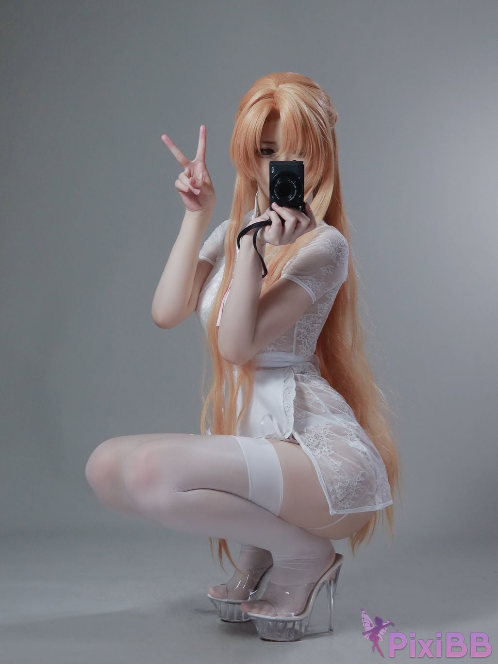Cosplayer you ai Youmeko Asuna Chinese maid PixiBB.COM 001