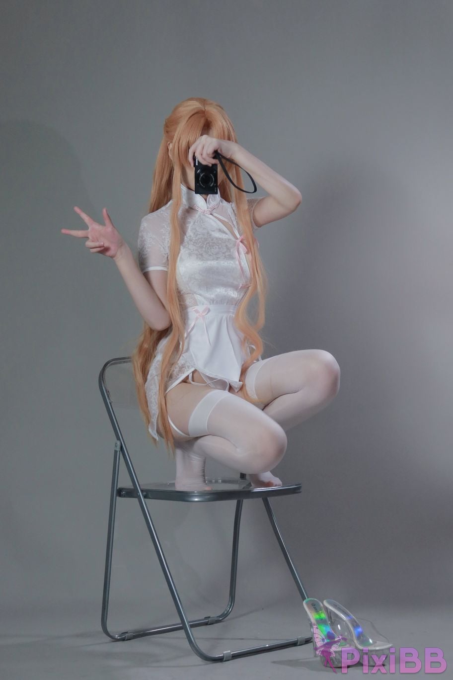 Cosplayer you ai Youmeko Asuna Chinese maid PixiBB.COM 015