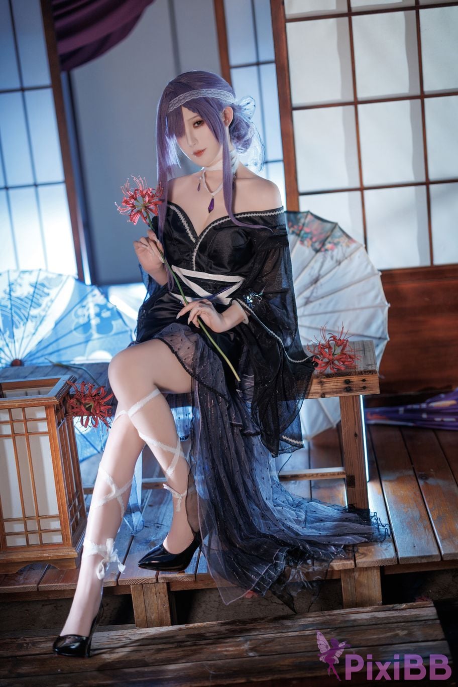 Cosplayer Fengjiang v azur lane Asama PixiBB.COM 001