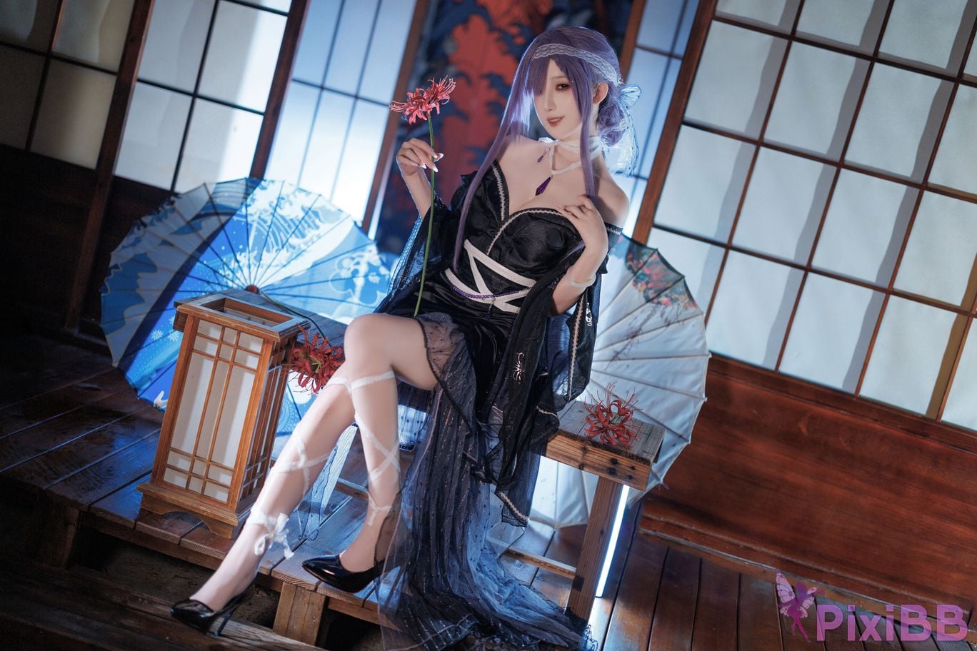 Cosplayer Fengjiang v azur lane Asama PixiBB.COM 002