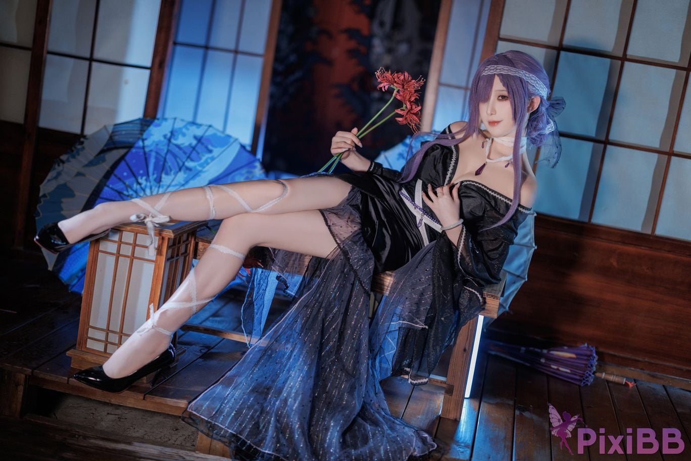 Cosplayer Fengjiang v azur lane Asama PixiBB.COM 003
