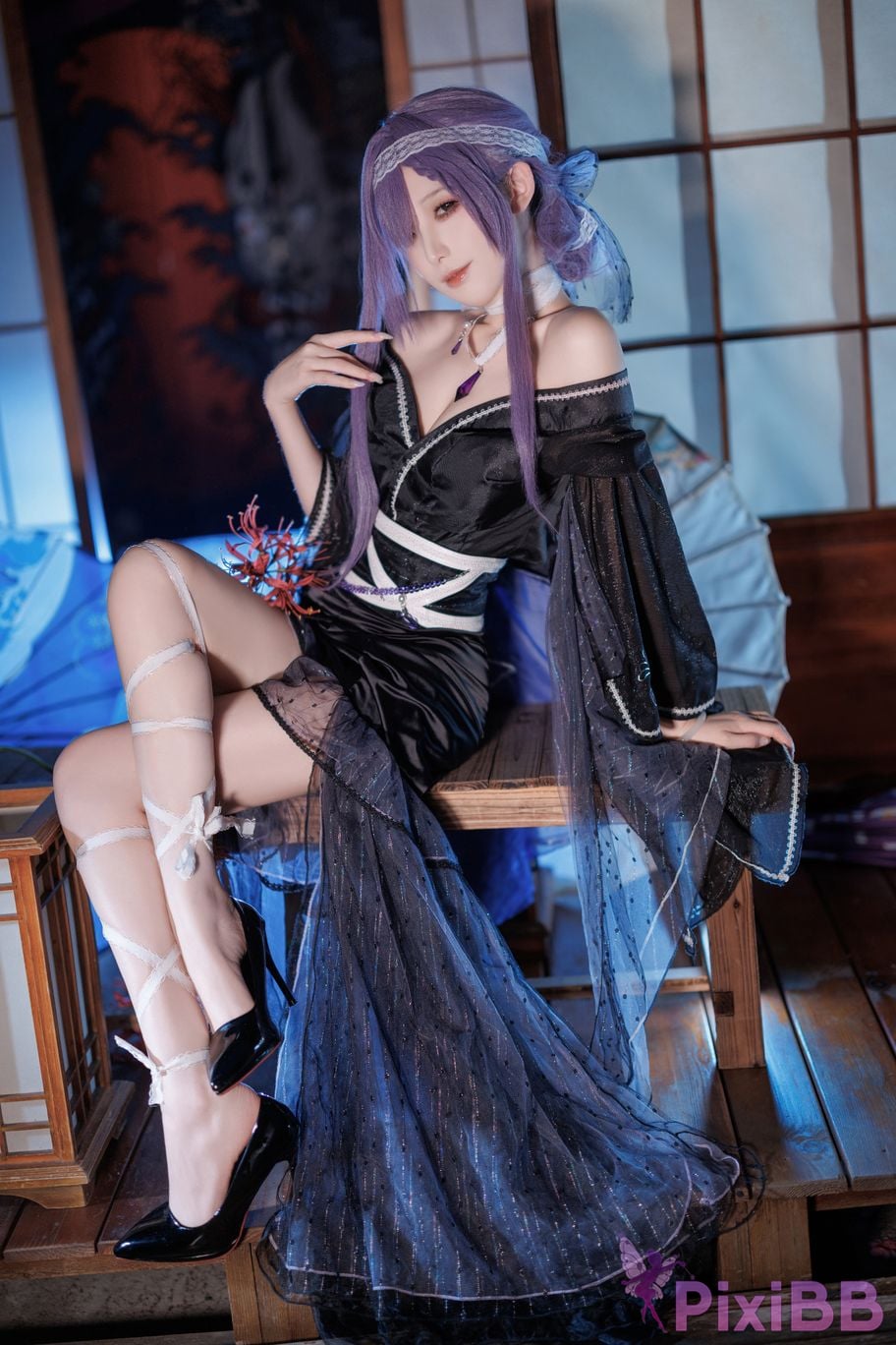 Cosplayer Fengjiang v azur lane Asama PixiBB.COM 004
