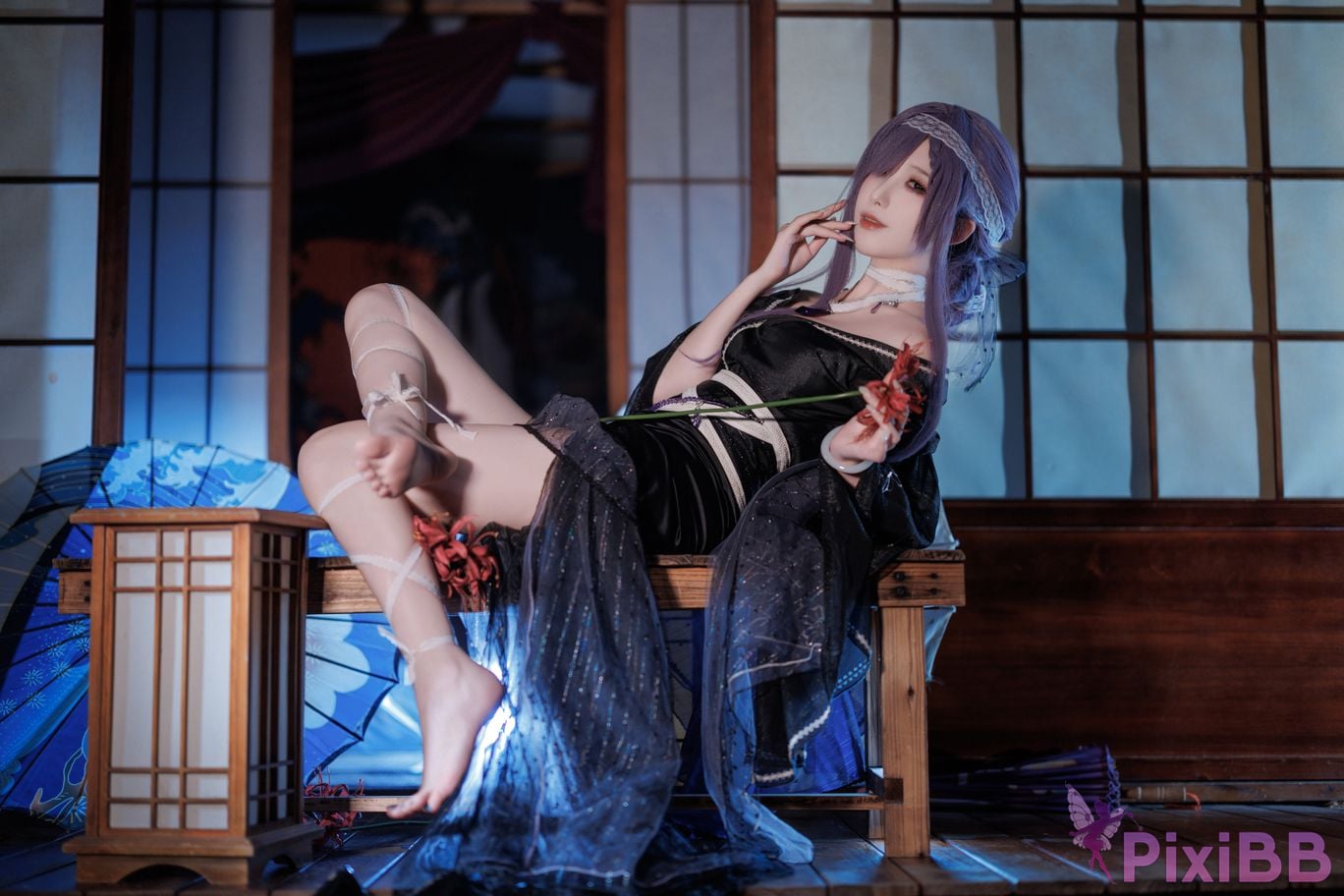 Cosplayer Fengjiang v azur lane Asama PixiBB.COM 006